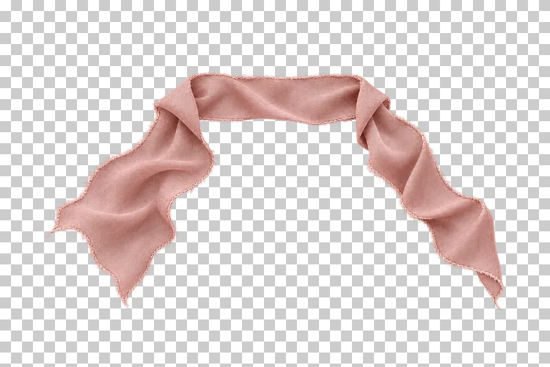 A dusty-rose silk French-style tie with a flat horizontal bridge and two downward diagonal ends.