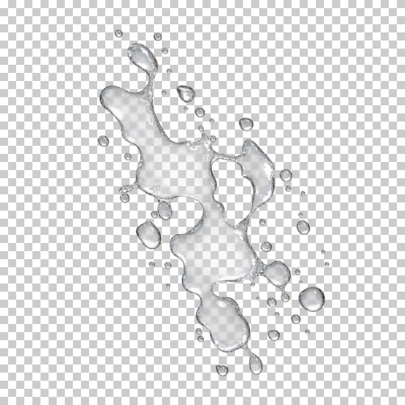 A patch of flattened unequal beads with joined necks and a few separate satellites.