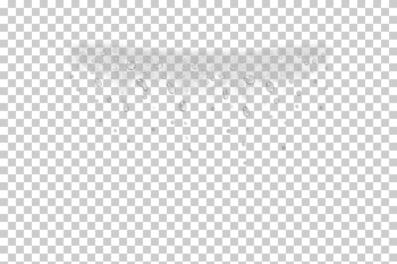 A shallow top fringe of fine dew fades into scattered larger drops and clear space.