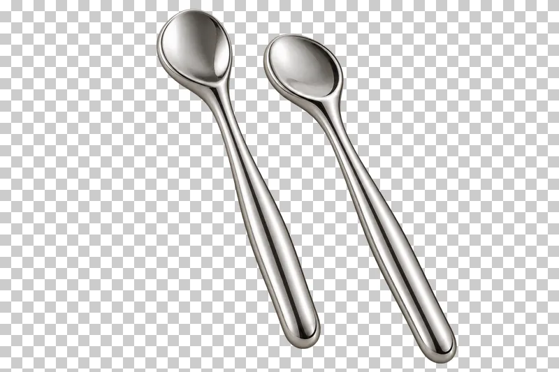 Two stainless cooling eye wands with small spoon-shaped ends.