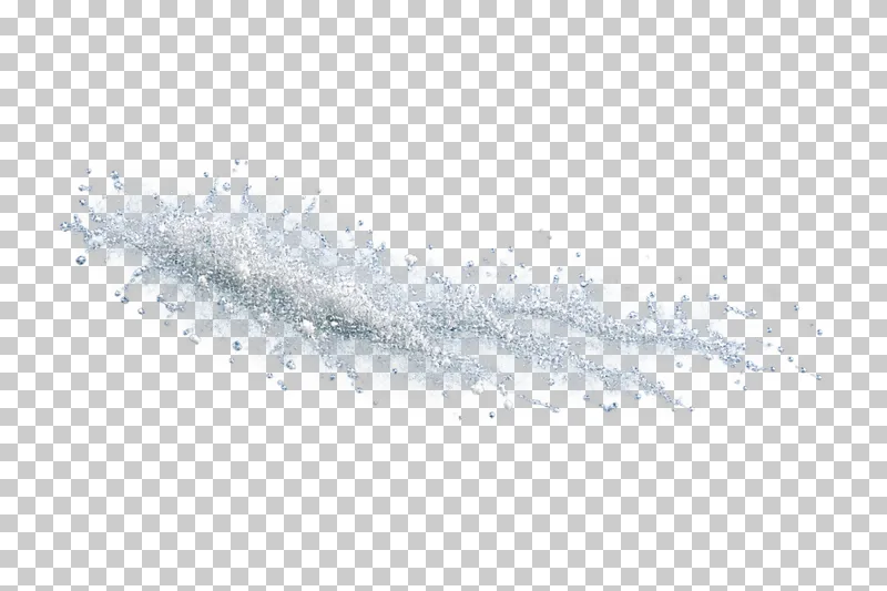A thin windblown streamer of detached sea spray.
