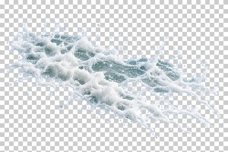 A retreating lacy sea-foam edge with open gaps and detached remnants.
