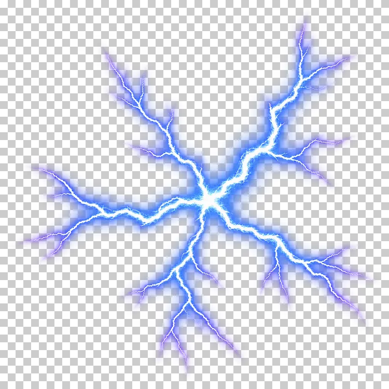 Unequal branched electrical arms radiating from a bright central junction.