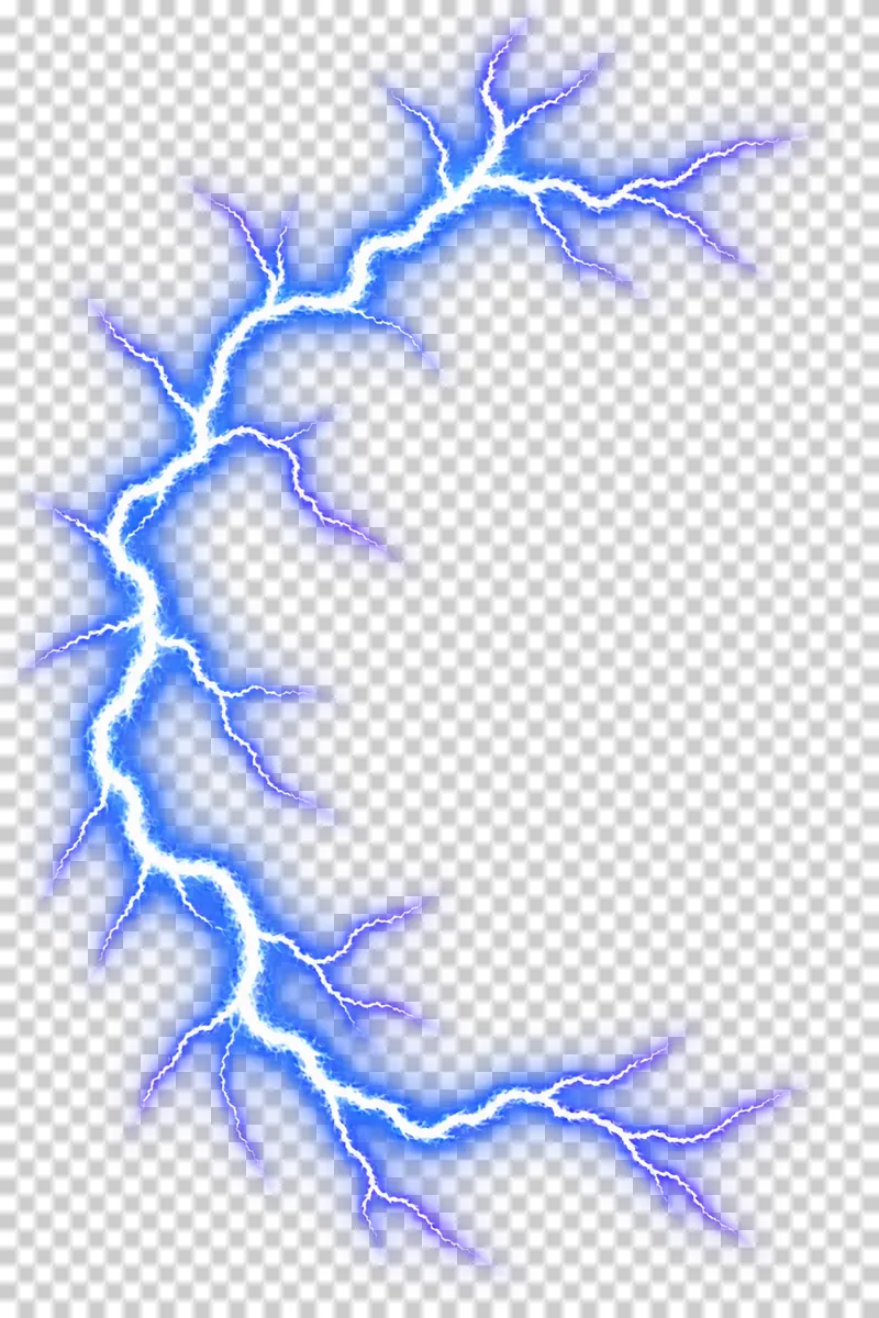A C-shaped electrical channel with a broad opening on the right.